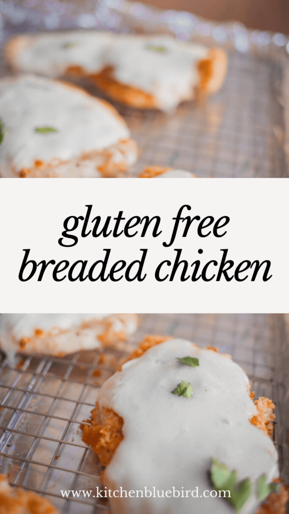 breaded chicken with gluten free breadcrumbs