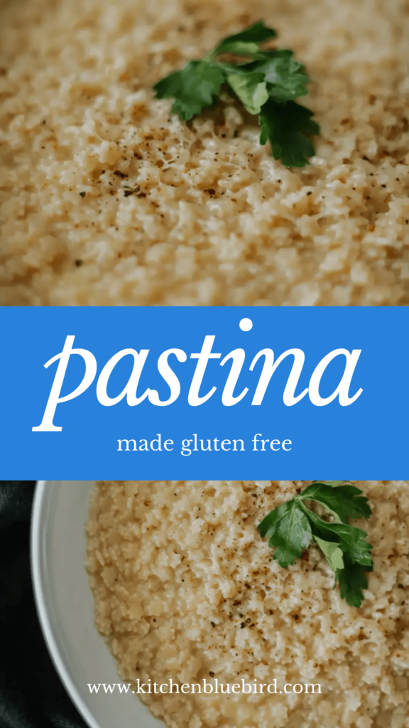 gluten free pastina pinterest image