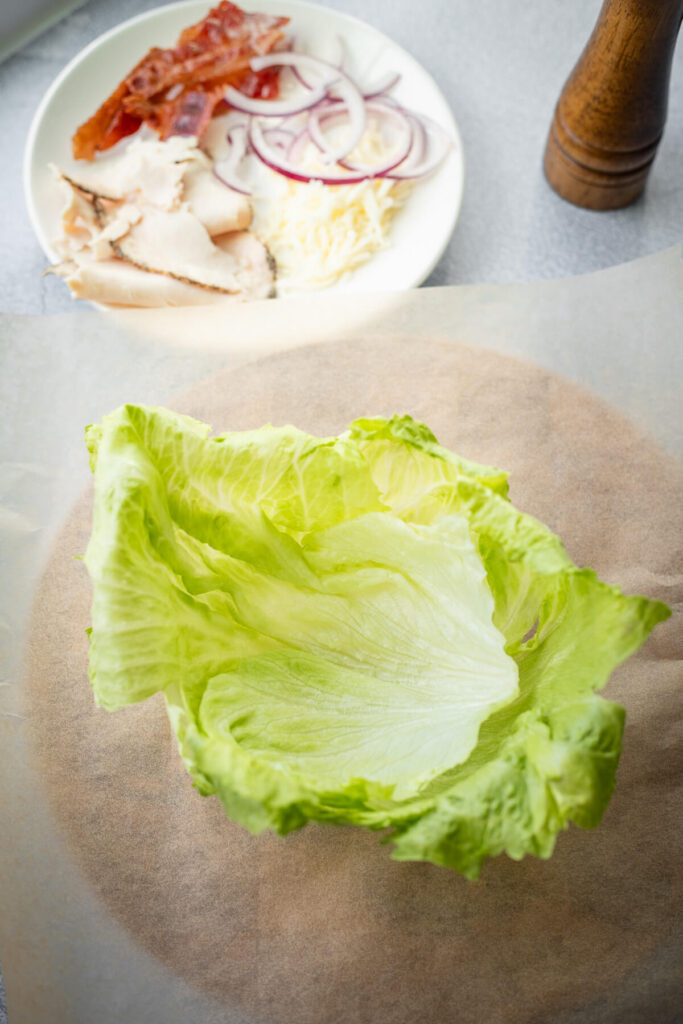 how to wrap lettuce wraps -step by step