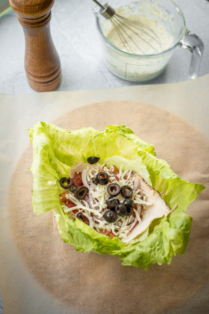 how to wrap lettuce wraps -step by step