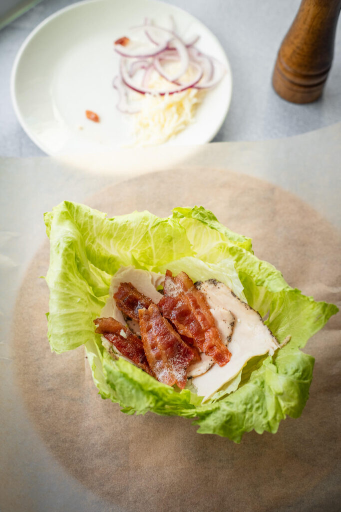 how to wrap lettuce wraps -step by step