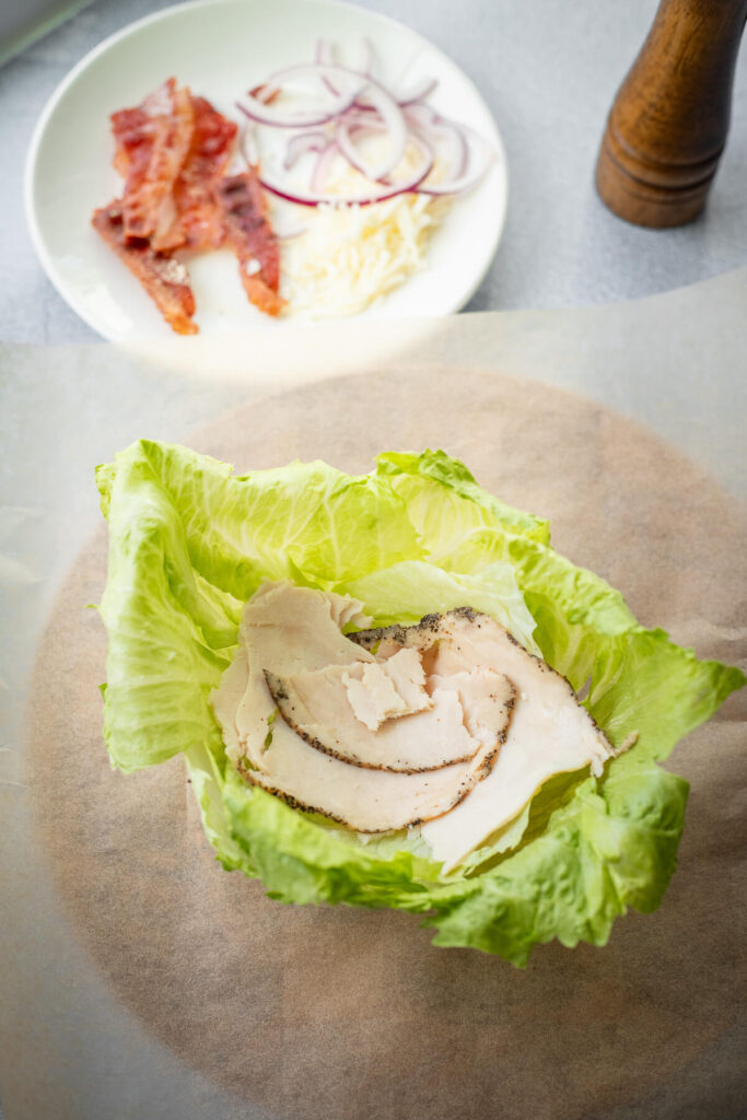 how to wrap lettuce wraps -step by step