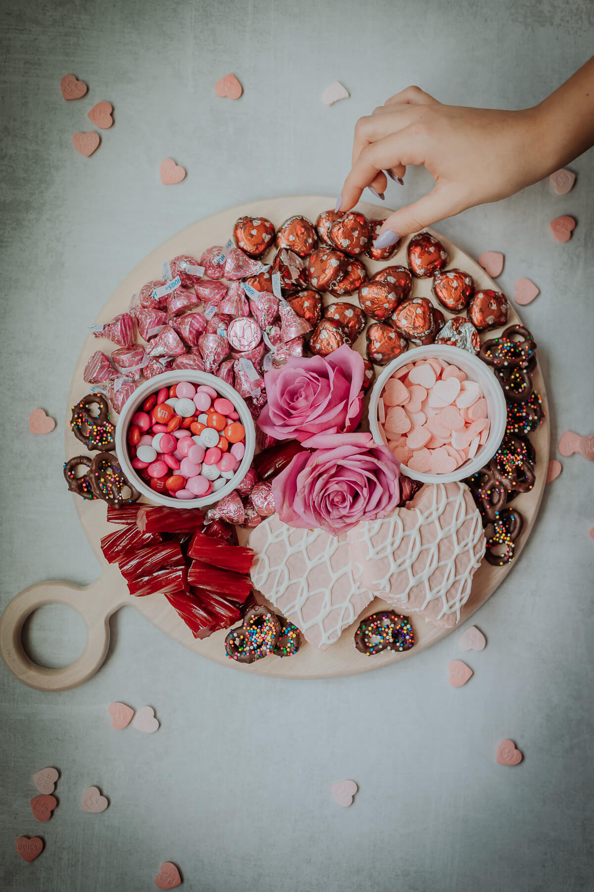 valentine's day dessert charcuterie board